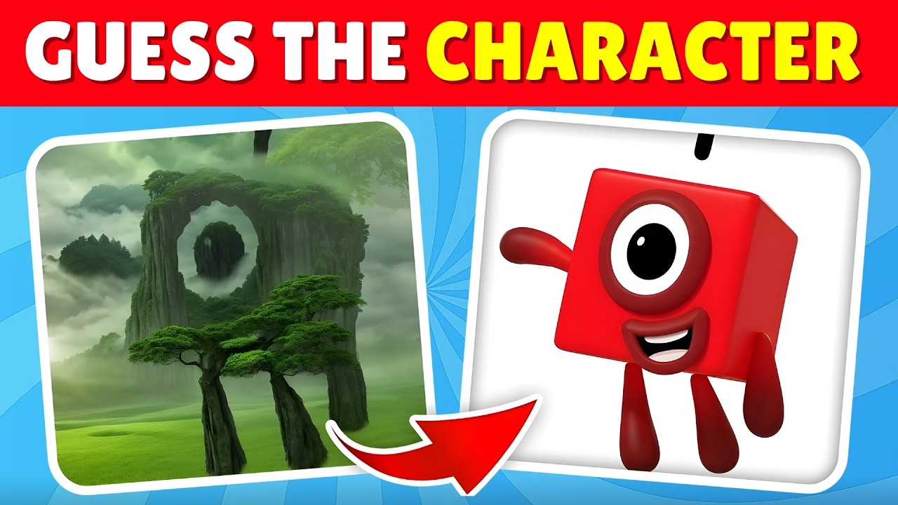Can you guess the hidden Numberblocks characters by squinting your eyes? Only 1% can guess it right