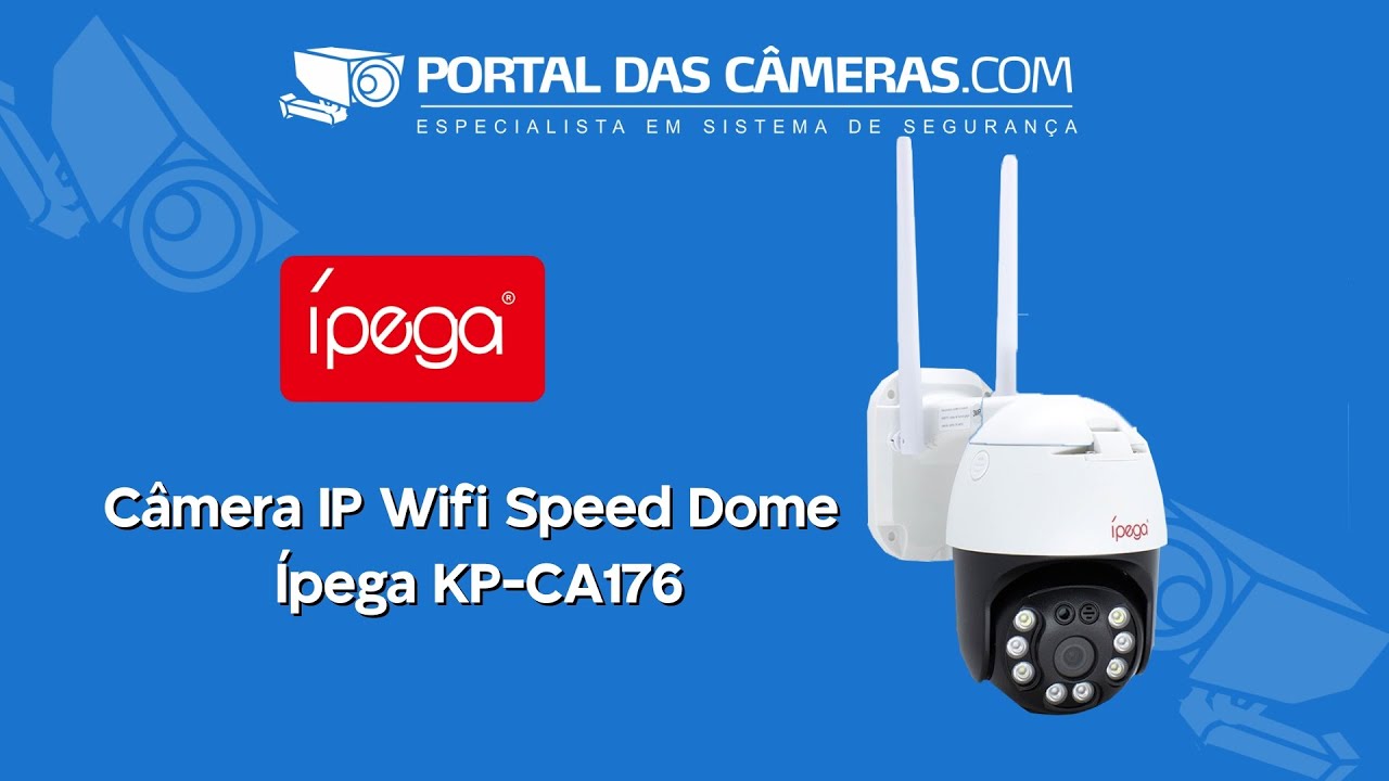 Câmera Wifi Área Externa Speed Dome Ípega KP-CA176 Unboxing e Saiba Como Configurar
