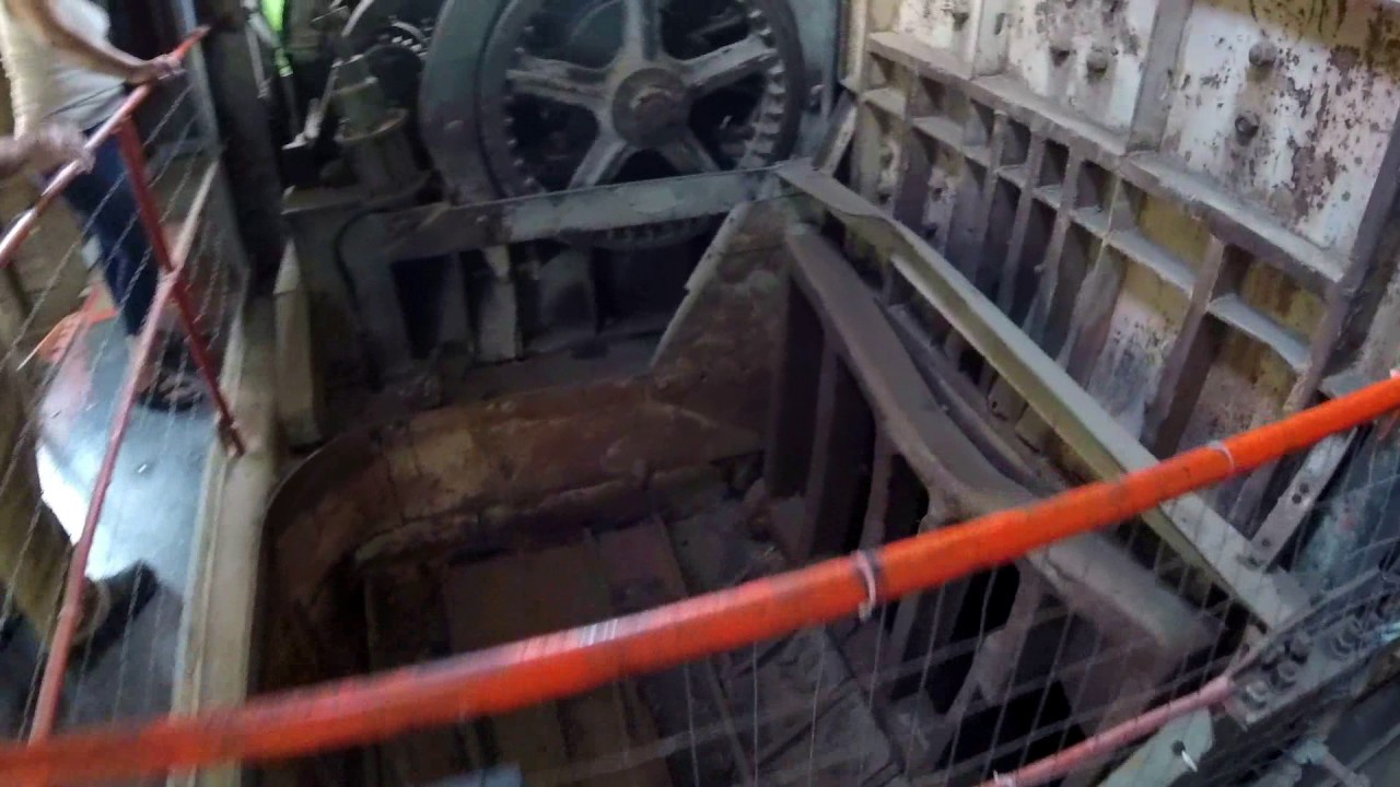Exploring a massive old dredge