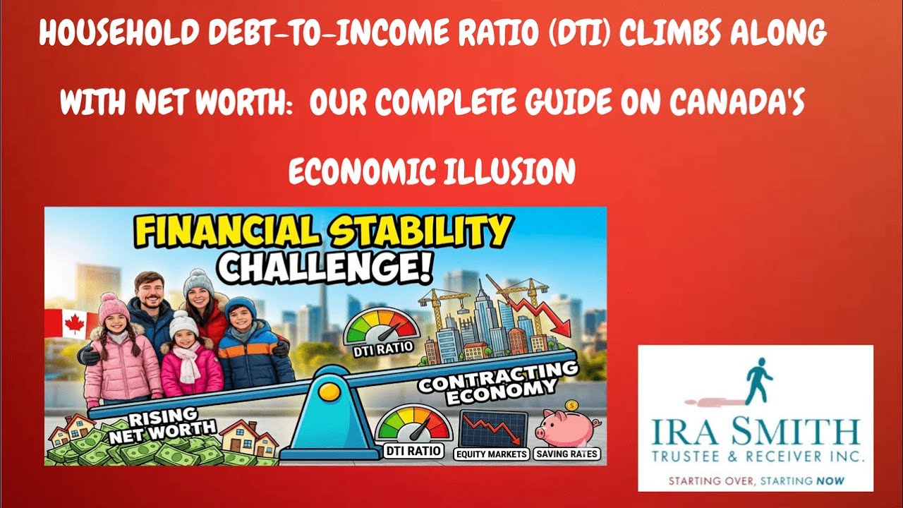 CANADA’S ECONOMIC ILLUSION: NET WORTH UP, HOUSEHOLD DEBT-TO-INCOME RATIO (DTI) SOARS