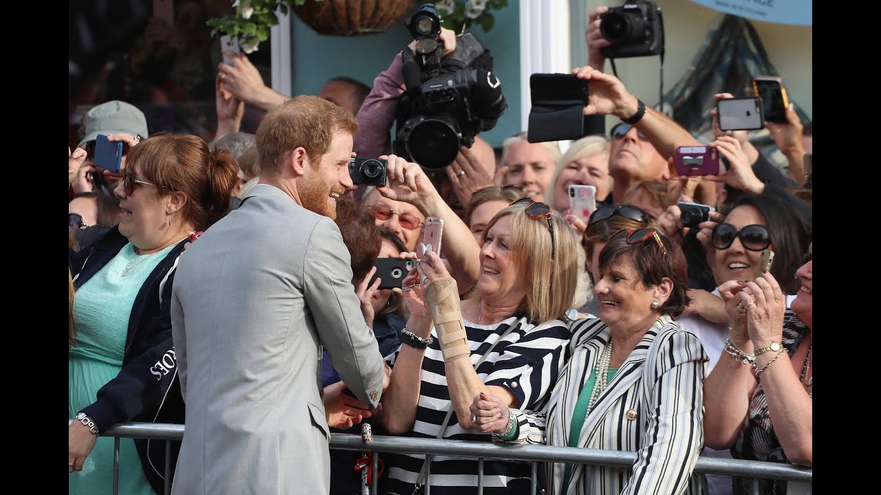 ROYAL WEDDING: Raw Video Of Princes Harry And William Greeting Fans On Eve Of Wedding