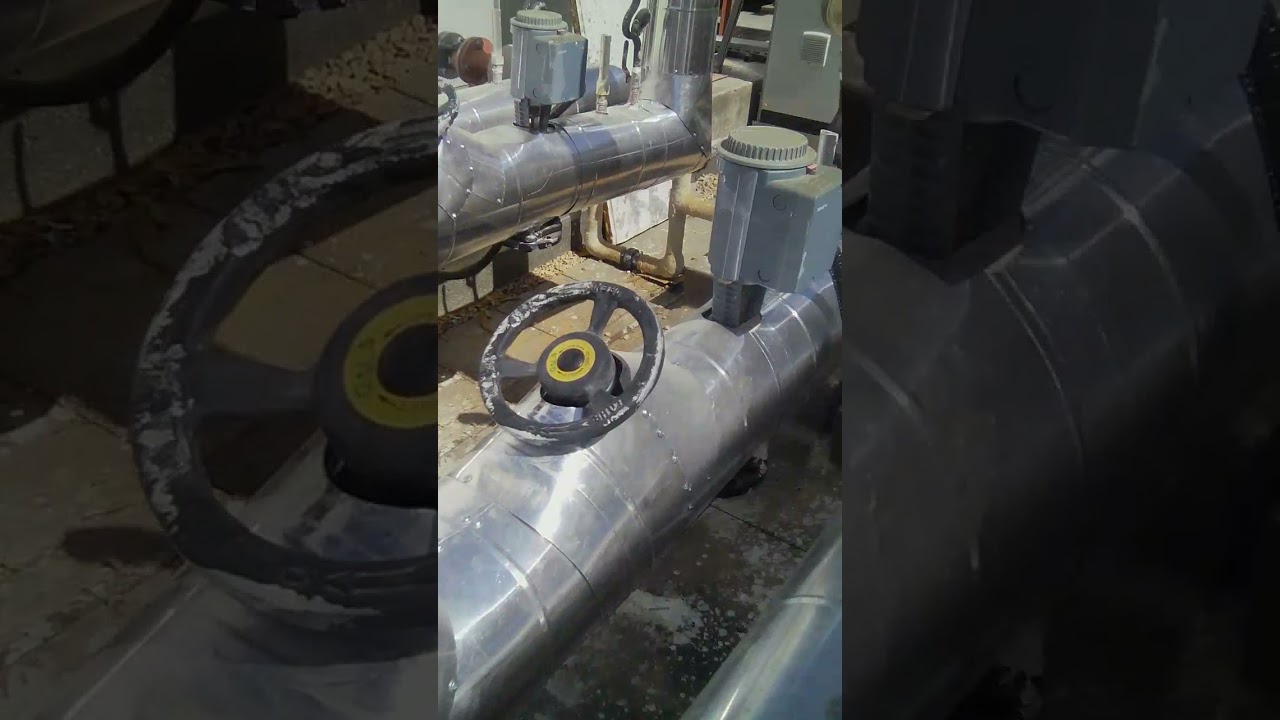 شرح الأجزاء الميكانيكية المركبة قبل وبعد الشيلر لشبكة مياة مثلجة (تكييف مركزي) للاستاذ عادل الجاويش