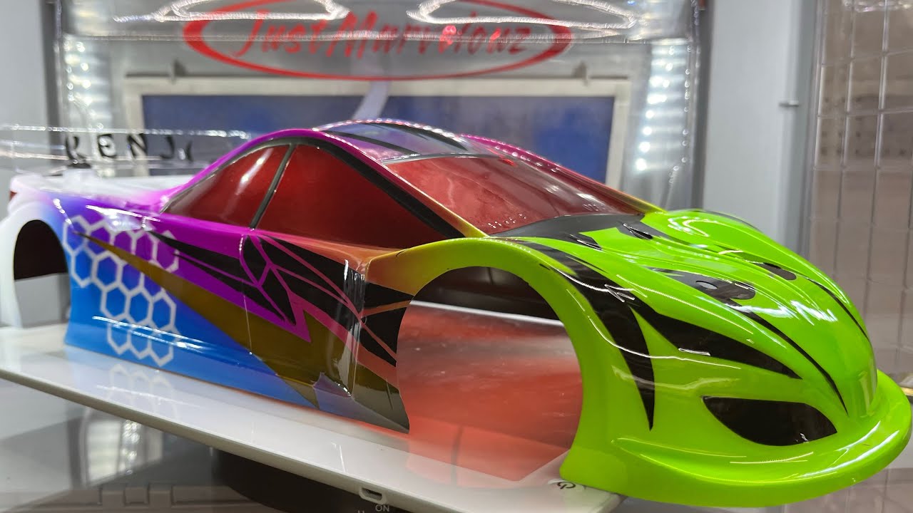 Mission Models RC paint. Painting touring car body.