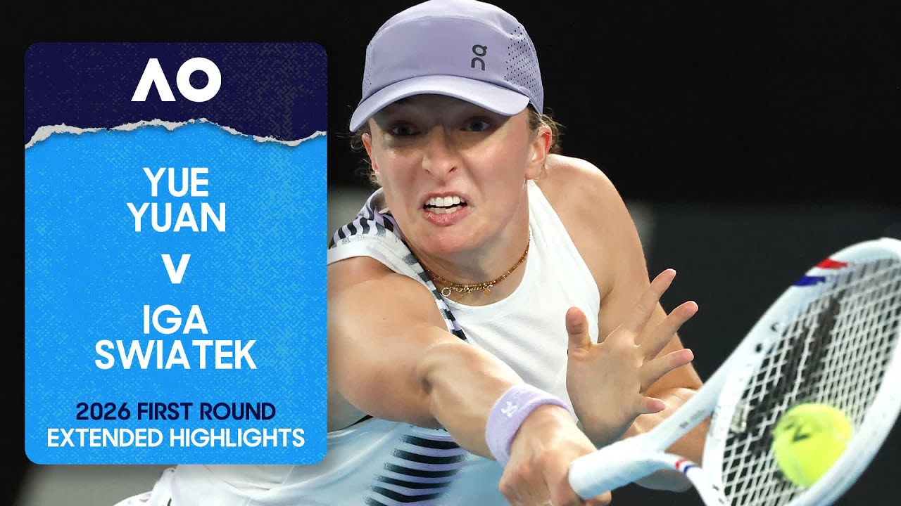 Yue Yuan v Iga Swiatek Extended Highlights | Australian Open 2026 First Round