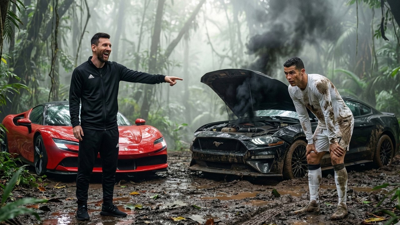Messi Laughs at Ronaldo’s Wrecked Car… But Ronaldo’s Revenge Shocked Everyone 😱