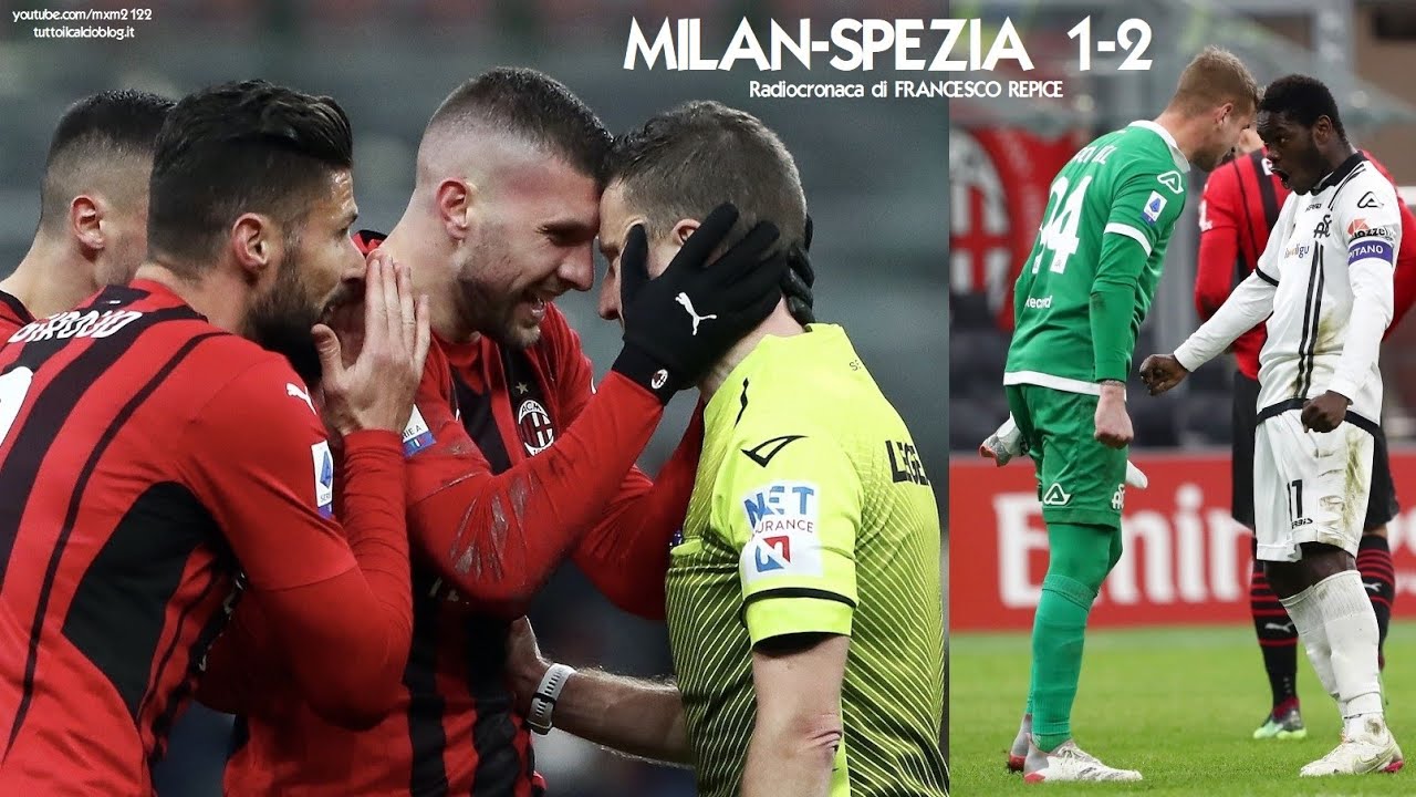 MILAN-SPEZIA 1-2 - Radiocronaca di Francesco Repice (17/1/2022) Rai Radio 1