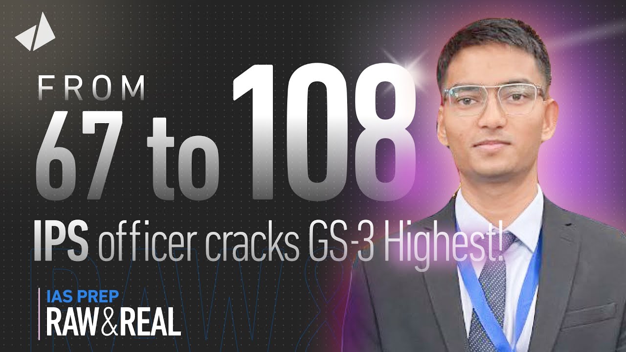 With one *genius strategy* Raj (AIR 158) finally conquered GS 3 Mains!