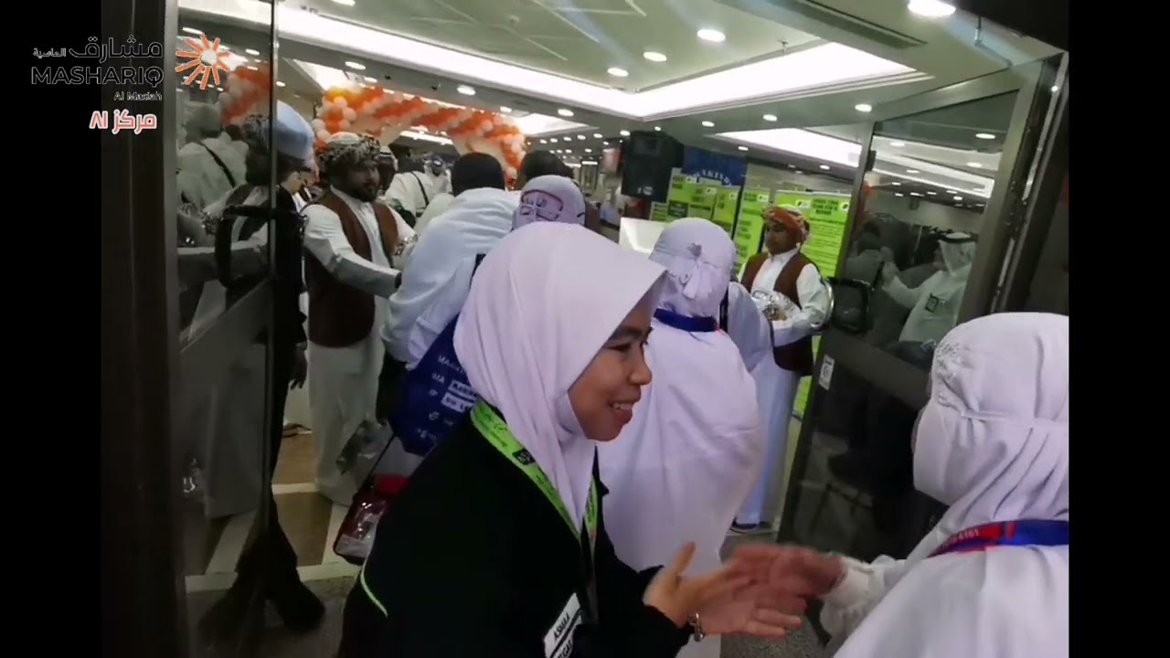 استقبال رحلة KT024 لحجاج ماليزيا مركز 81 التابع لشركة مشارق الماسية لخدمات ضيوف الرحمن