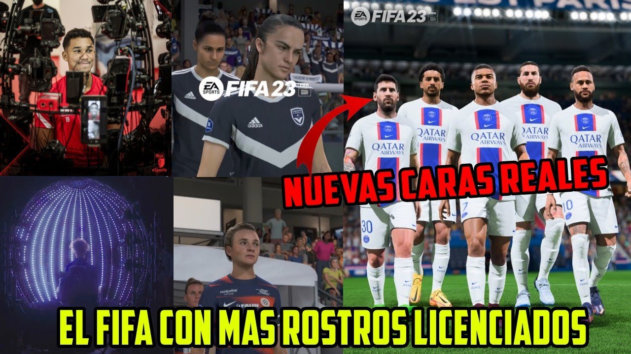Nuevas Caras Reales en FIFA 23 / Messi y Toda La Liga de Francia con Rostros Licenciados