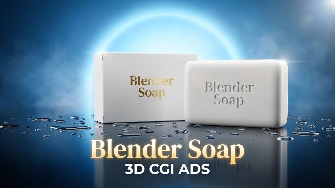 Blender Soap 3D CGI Ad | Ultra Realistic Soap Commercial | Premium Product Animation in Blender