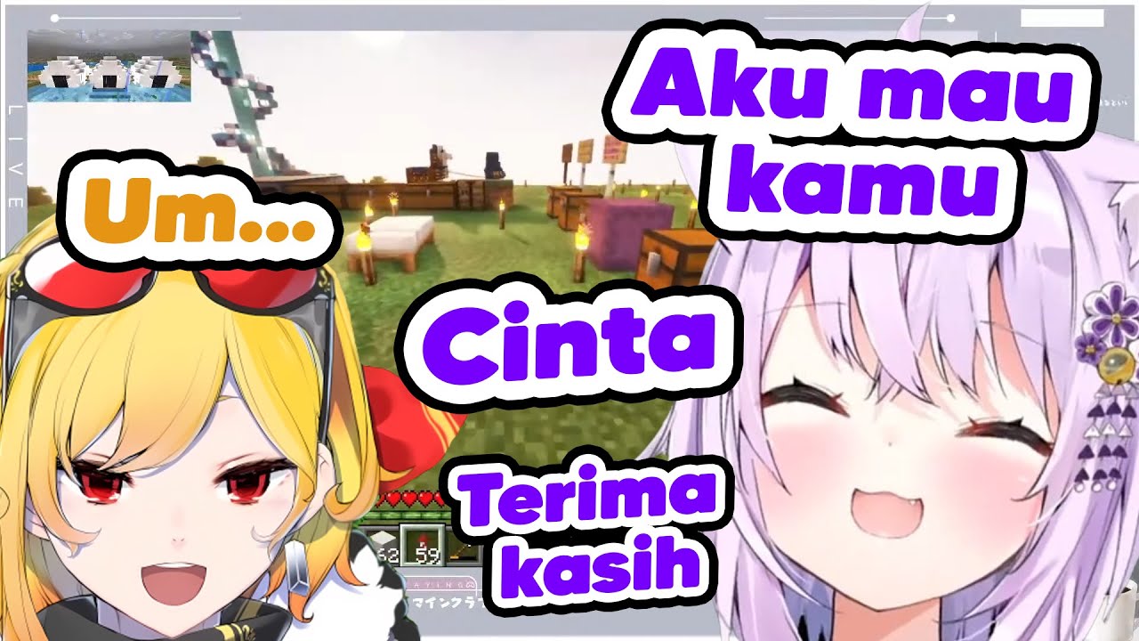 Okayu keasyikan pake Bahasa Indo dan terus request item ke Kaela