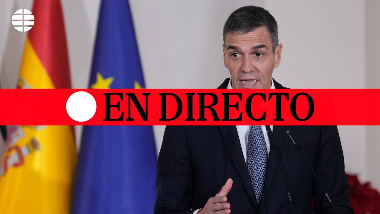 🔴 DIRECTO | Pedro S&aacute;nchez hace balance del a&ntilde;o pol&iacute;tico desde La Moncloa