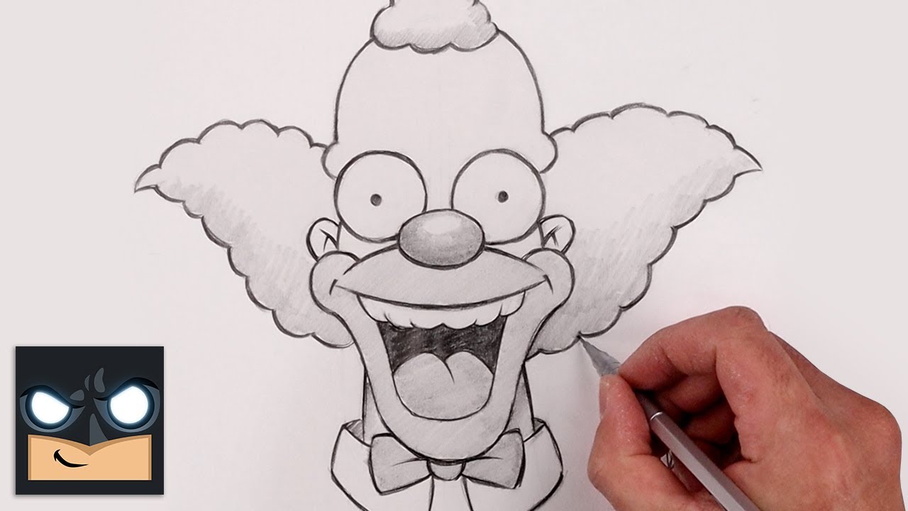How To Draw Krusty the Clown | The Simpsons | Sketch Tutorial
