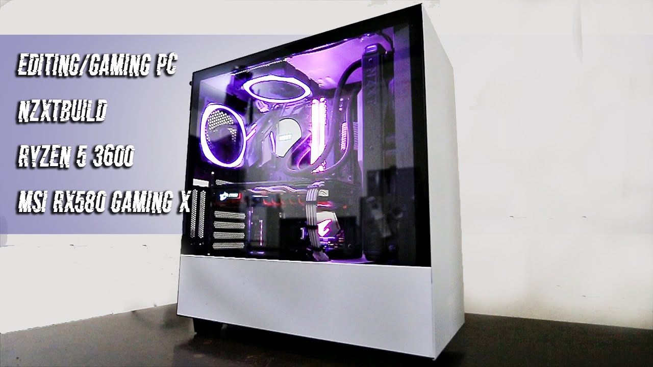 Ryzen 5 3600 + RX 580 8GB | NZXT h510i White Build