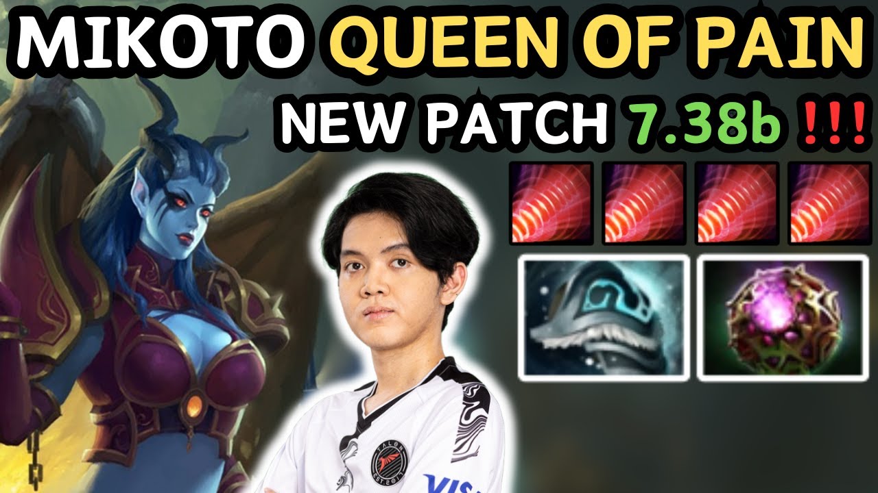 🔥 NEW PATCH 7.38b - Mikoto QUEEN OF PAIN Midlane Grandmaster Tier 🔥 Mikoto GOD - Dota 2