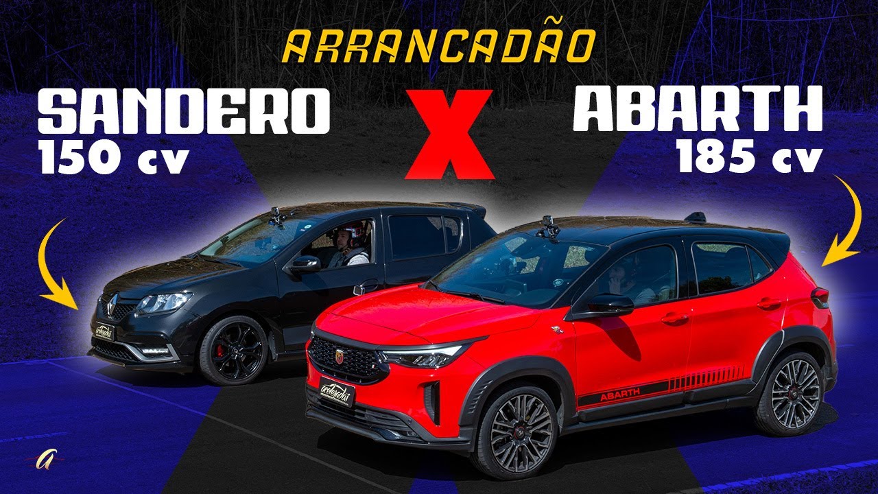 SANDERO R.S. X PULSE ABARTH NA ARRANCADA! Qual ESPORTIVO DO POVO leva a melhor?