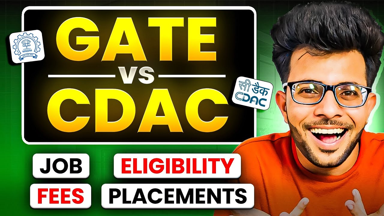 GATE vs CDAC | What to Choose After Engineering [ Eligibility , Fees , Placement , Salary ]
