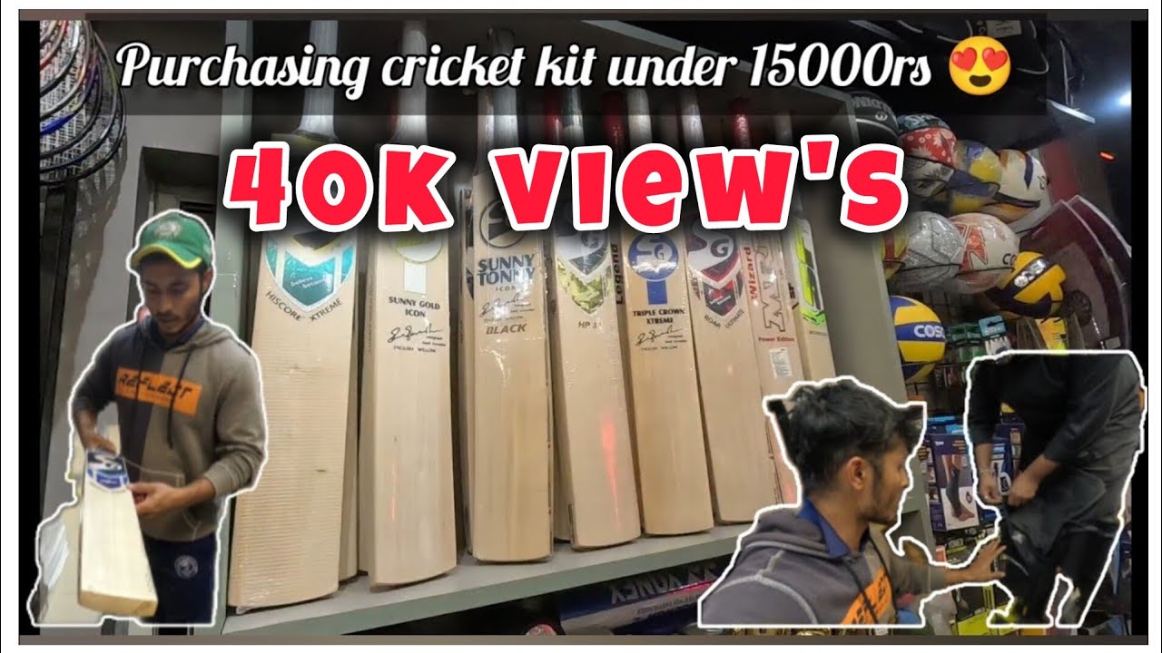Cricket kit under 15000rs || basic cricket kit 🏏🥰 #cricketvlog#cricketkit##batmanzcricket