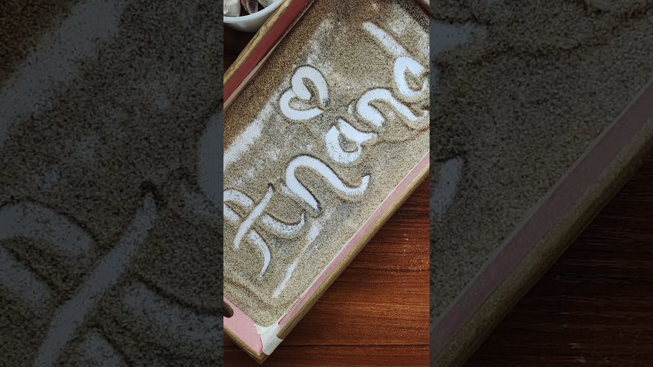 Cluster of Stars- Name Art 💫 is live! #sandart #nameart