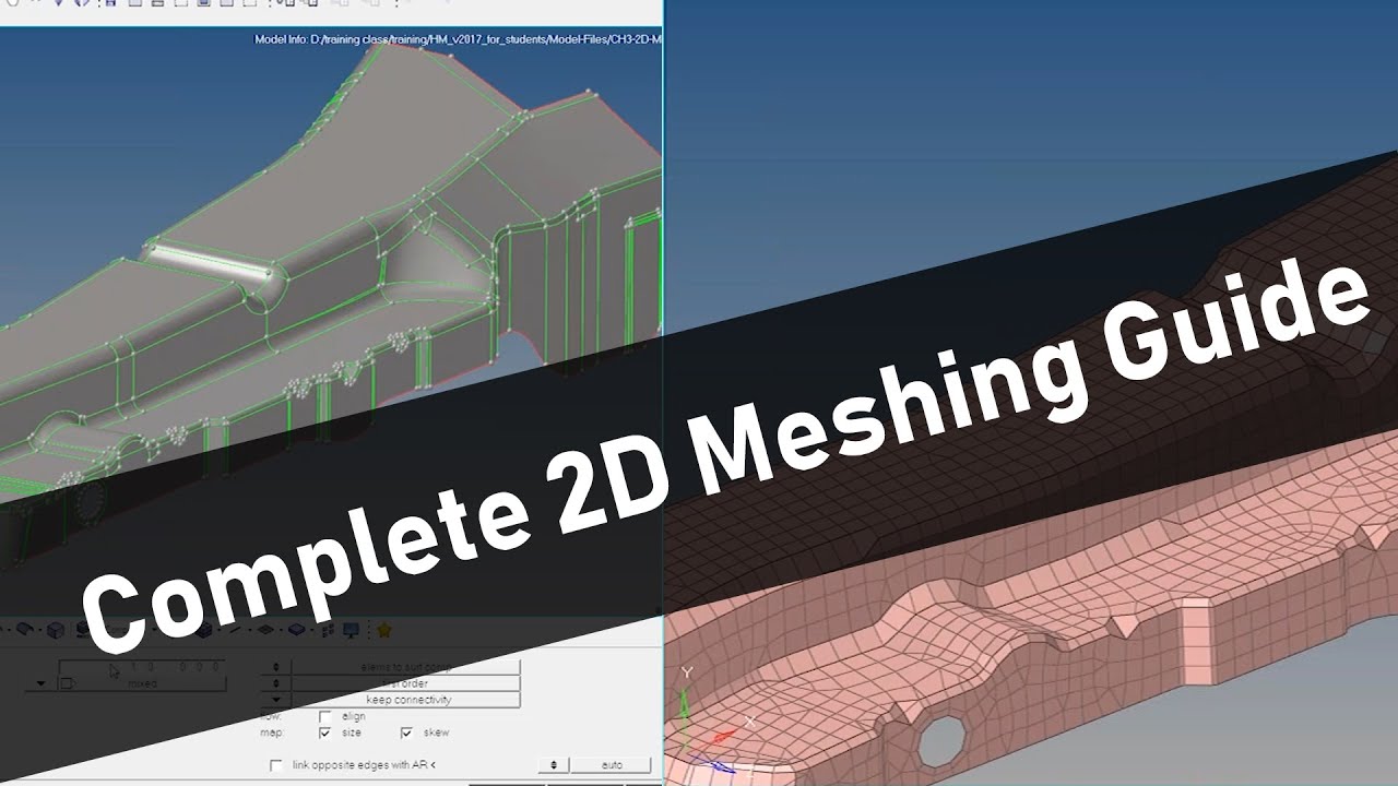 Complete 2D shell Meshing Guide | How to 2D shell mesh using Hypermesh
