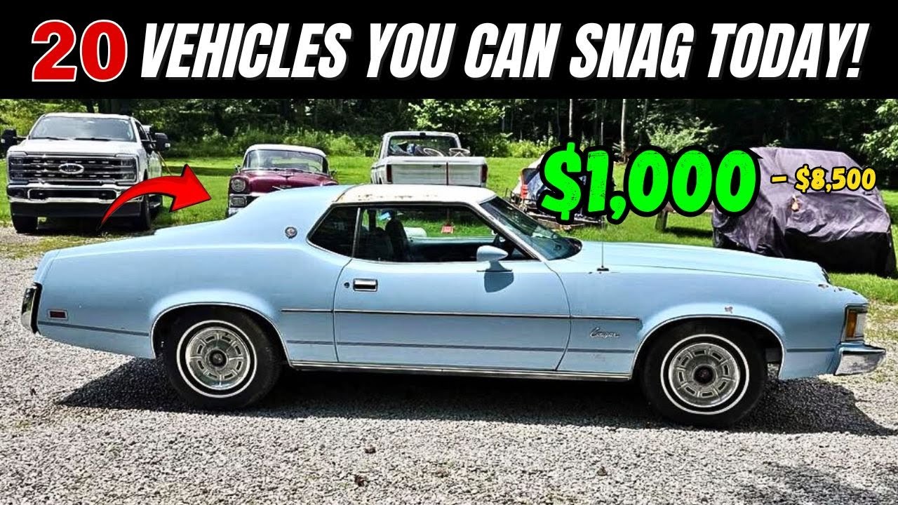 20 Classic Car Deals You Can Still Grab! ($1,000 –$8,500)