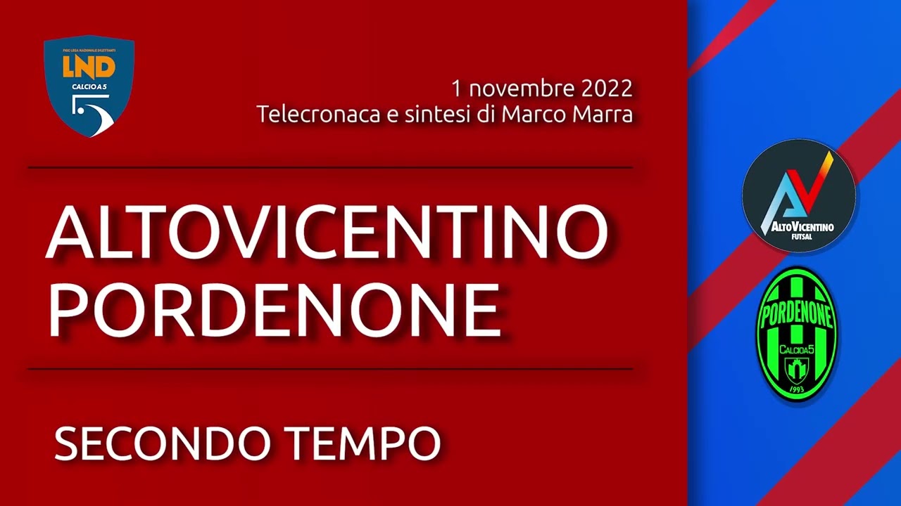 ALTOVICENTINO FUTSAL - PORDENONE C5 1-5 Goals & Highlights 2022-23