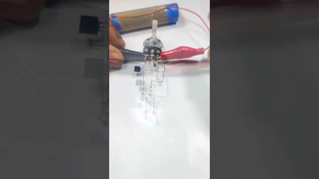 Diy simple led brightness control circuit #shorts #youtubeshorts