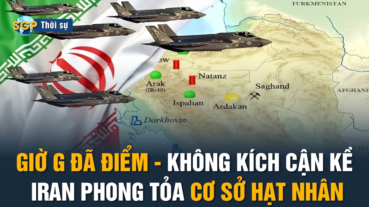 🔴GIỜ G ĐÃ ĐIỂM? Iran phong tỏa cơ sở hạt nhân, Nga tính đường di tản: Mỹ – Israel sắp ra tay?