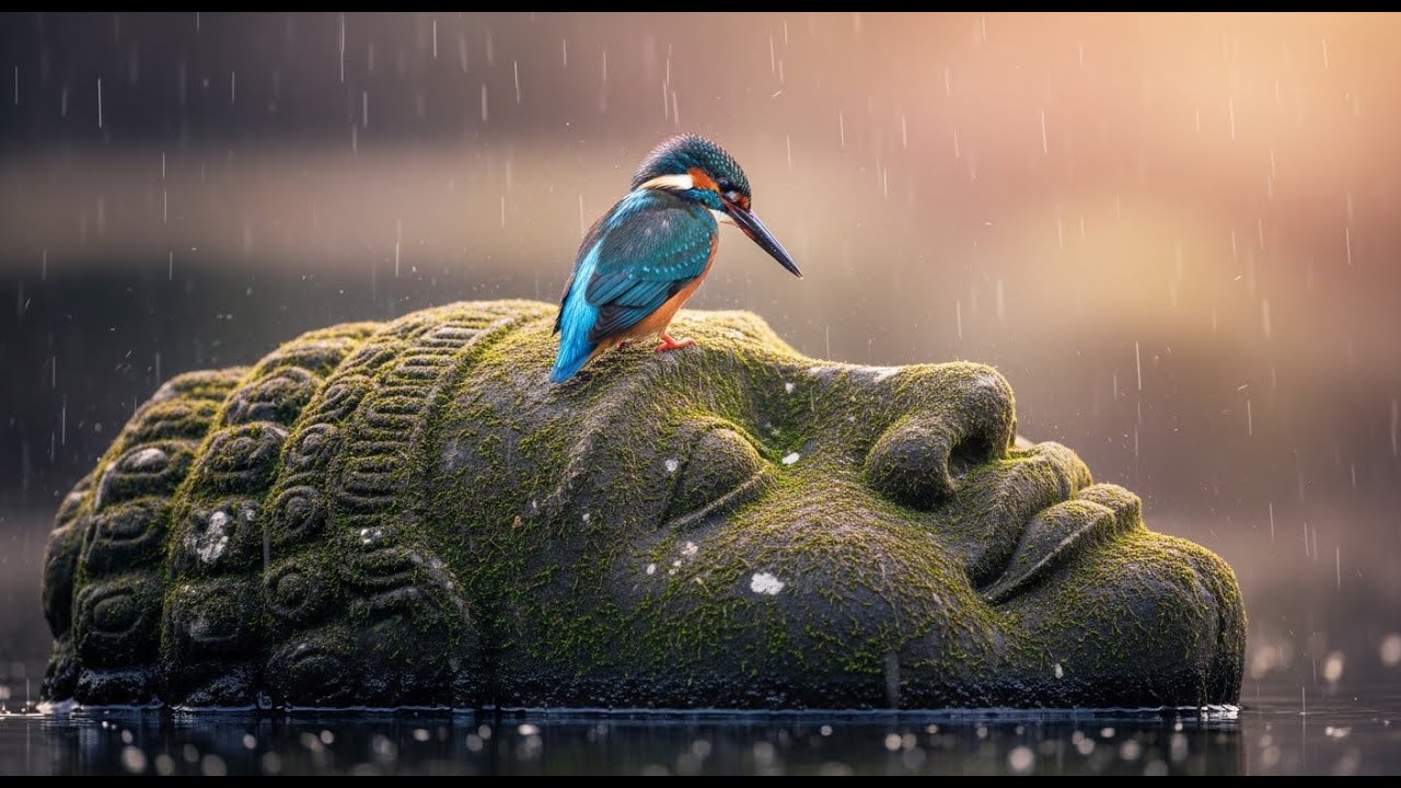 ✨Peaceful River Sounds | Gentle Rain Sounds | For Meditation  🌧️Peaceful Forest Ambience | Birdsong