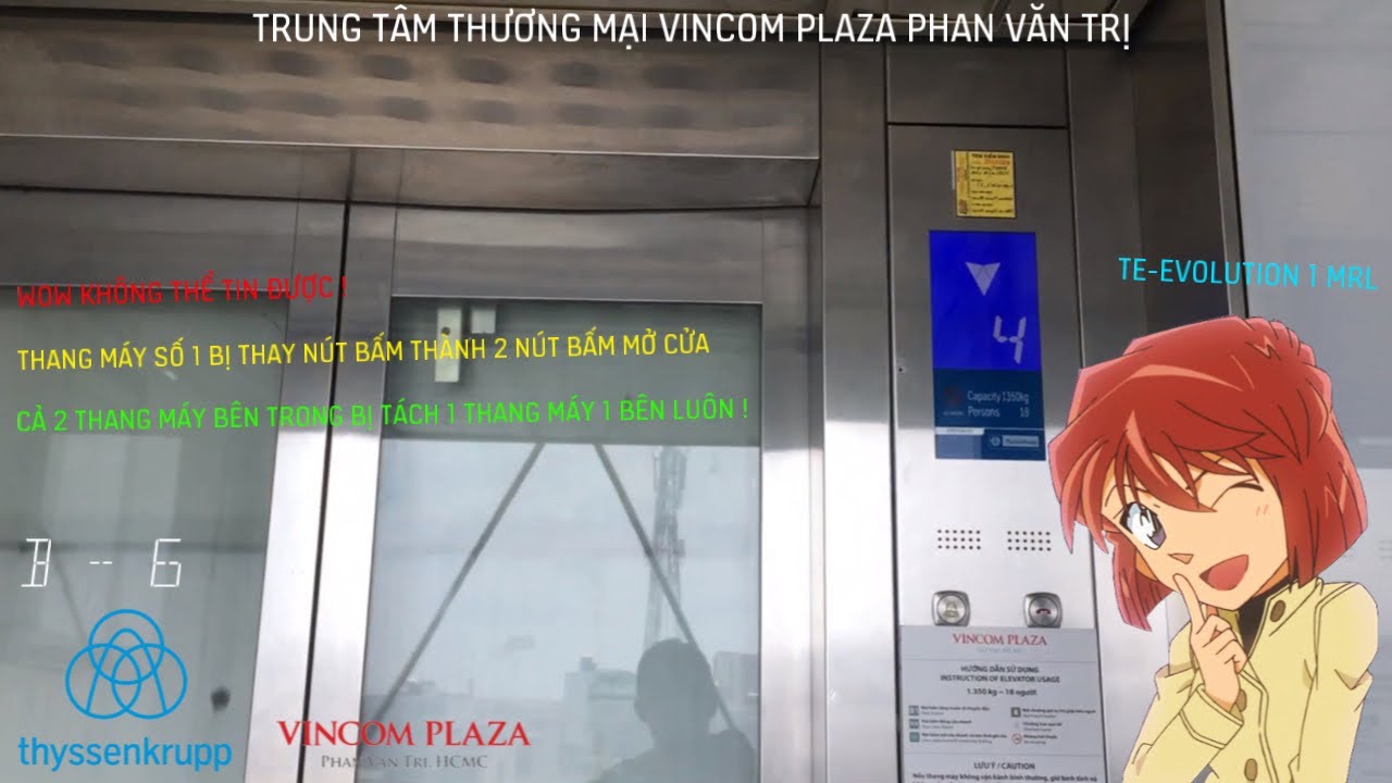ThyssenKrupp TE Evolution 1 MRL @ Vincom Plaza Phan Văn Trị (Quận Gò Vấp), HCMC, VN