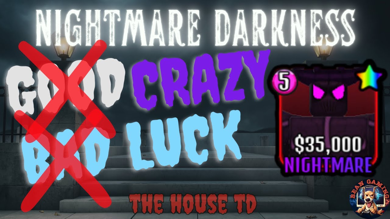 SHINY NIGHTMARE DARKNESS SHOWCASE!!!! - The House TD Roblox