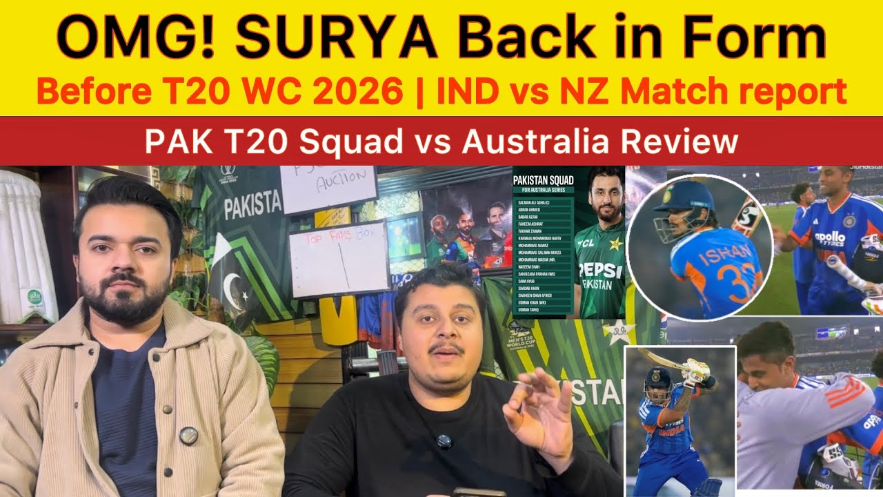 Suryakumar Yadav bi Form mein Agya before T20 Worldcup | IND vs NZ match report | PAK AUS Squad