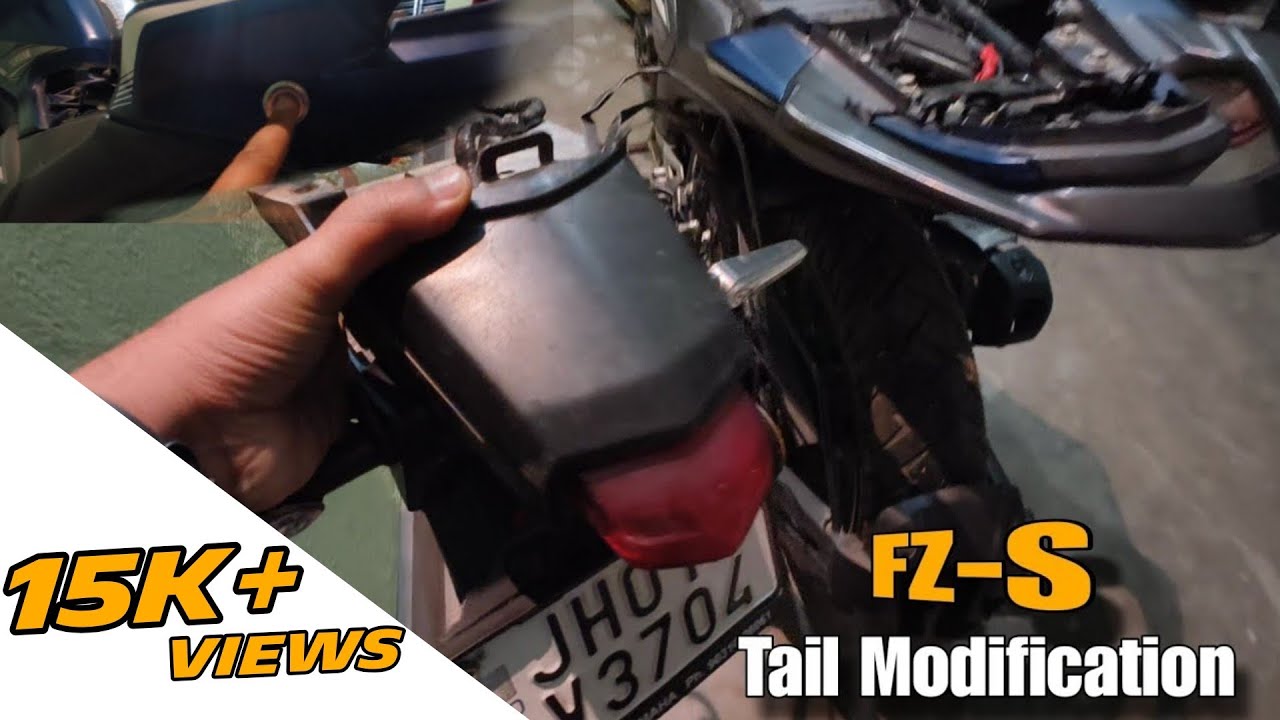 Yamaha FZ V3 Tail Light Modification Fender Removed & Seat Lock Change Steps Guide | Tail Tidy