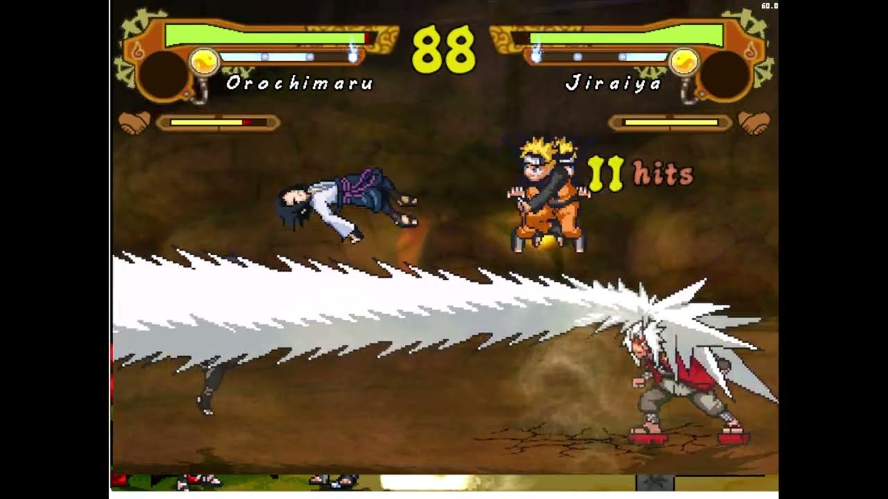 Naruto Shippuden Ultimate Ninja 5 (Mugen) ALL CHARACTERS Longplay 13/21