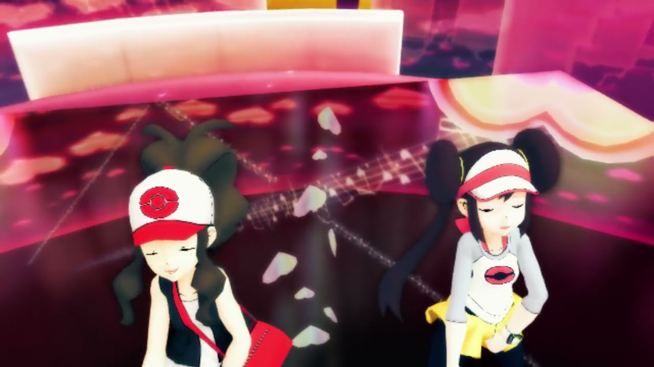 MMD Pokemon Dance Battle - Hilda and Rosa vs Mars and Jupiter