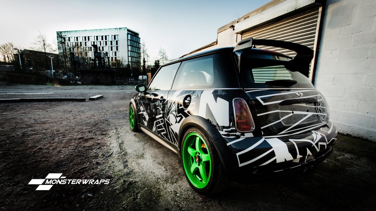 Monsterwraps | Mini Cooper S Custom Printed wrap - Southampton Hampshire
