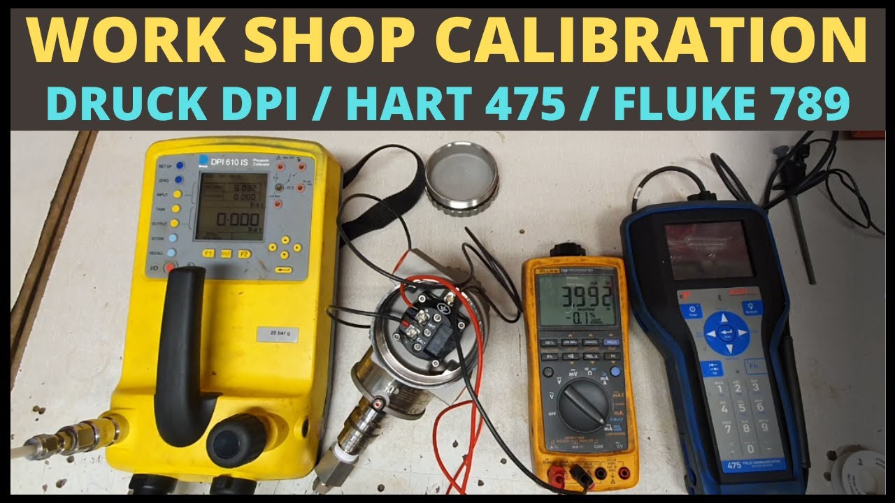 Перенастройка диапазона преобразователя давления в мастерской — [HART 475 / Fluke 789 / Druck DPI...