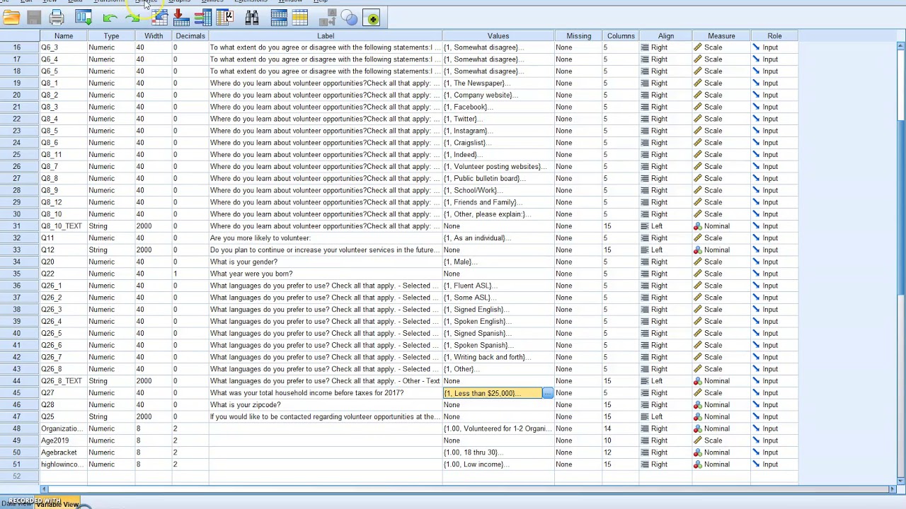 Ordinal Data Analysis