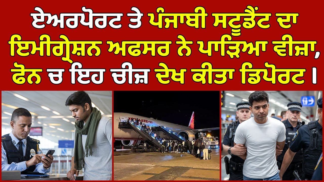 🔵 Punjab's International Student deported from Melbourne airport | Australia Punjabi News #PMANews