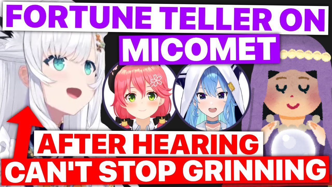 Fubuki Can't Stop Grinning When Fortune Teller Said This About MiComet (Hololive) [Eng Subs]