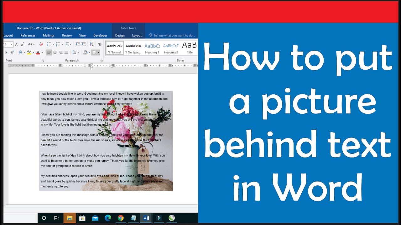 Как поместить картинку за текст в Word: перемещение изображений за текст (Microsoft Word)