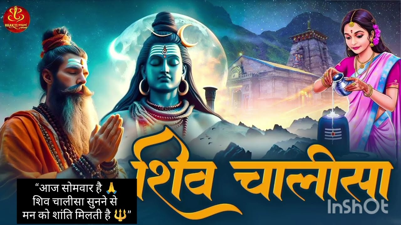 शिव चालीसा | सोमवार स्पेशल शिव चालीसा | Shiv Chalisa Fast | Lord Shiva Bhajan