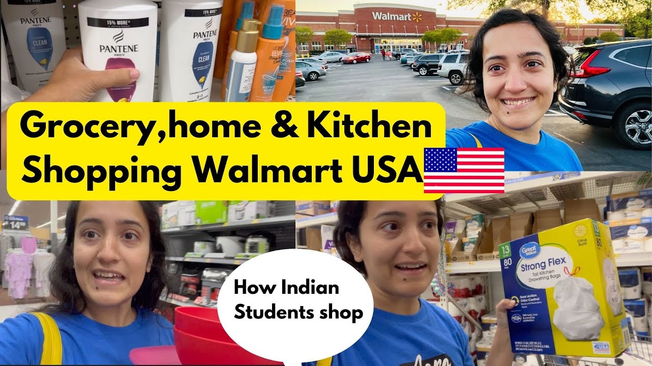 Cost Of home, grocery & kitchen items in USA| Walmart Visit |Buying for my new home🙏🏻
