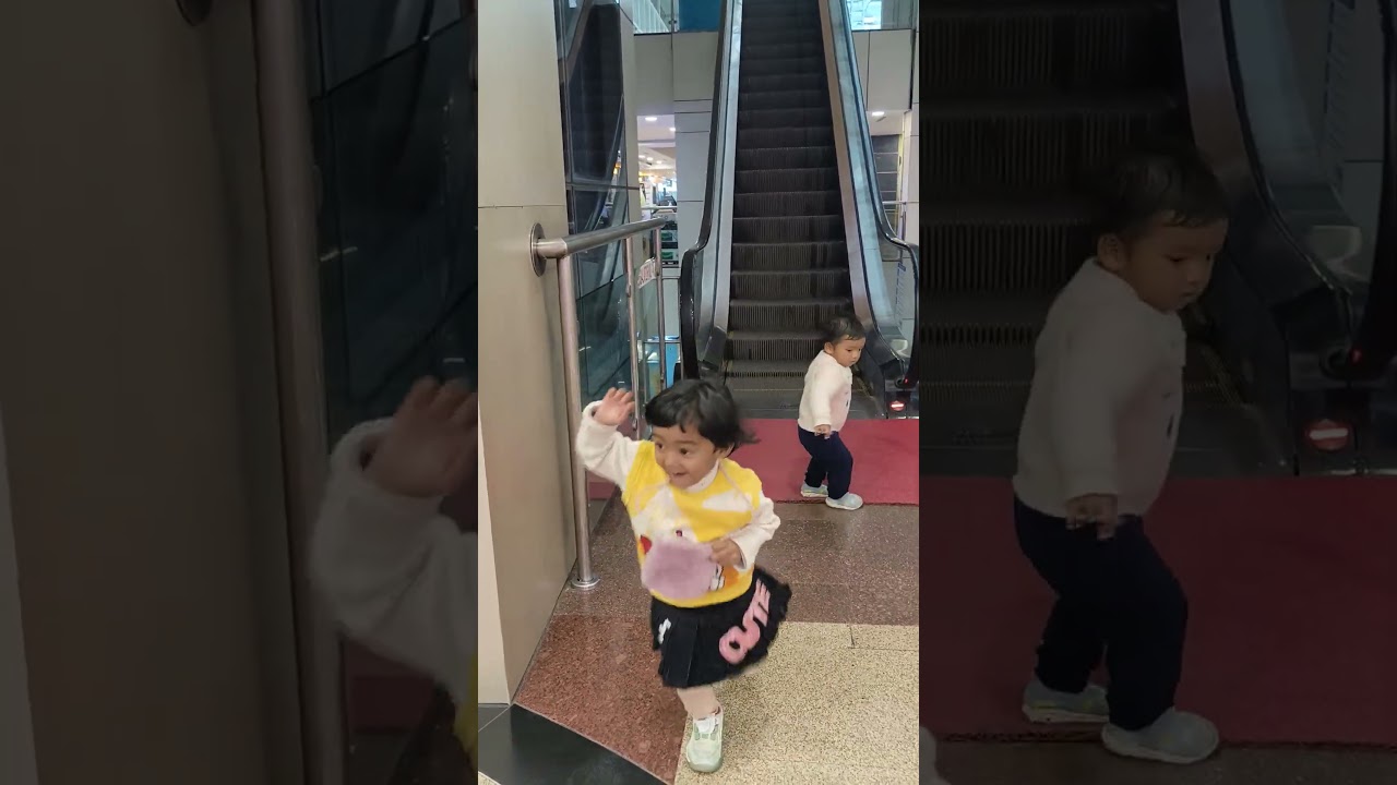 kids fun in mall #viralvideo #activity #cutebaby #kidsvideo #cute #sibling