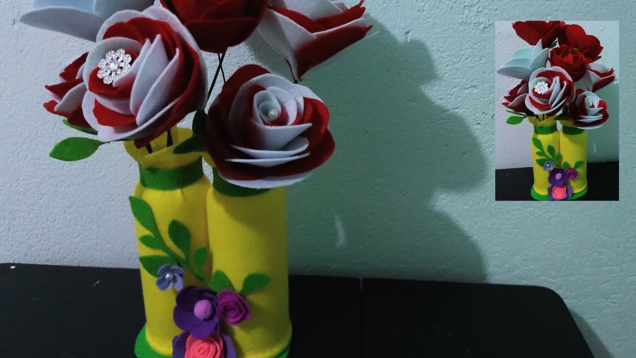How to Make DIY Flower Vase from Old Milk Bottles || DIY Flower Vase