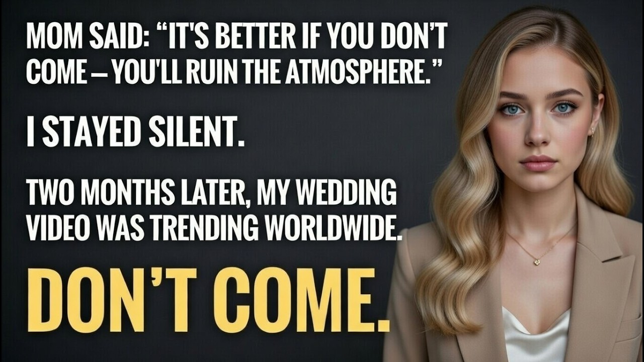 My Mom Said I’d Ruin My Sister’s Wedding… Two Months Later, the Whole World Watched Mine