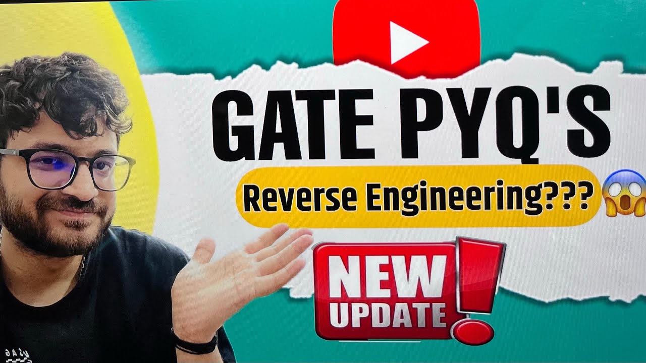 How to Crack GATE CS Using Only PYQs | Reverse Engineering Method Explained