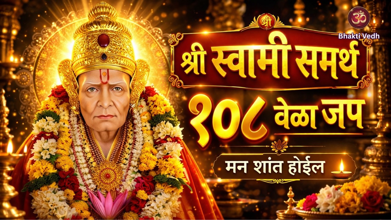 Shree Swami Samarth Jap | Mantra 108 Times | स्वामी समर्थ | Swami Samarth Jap