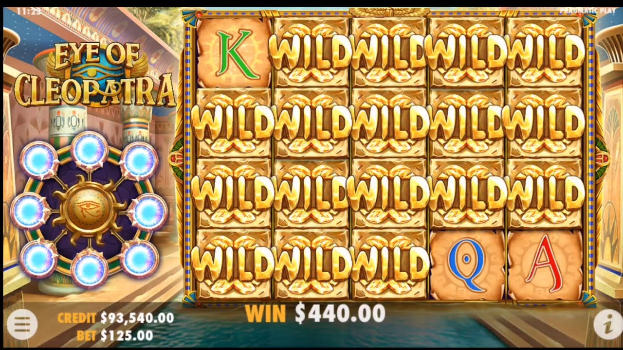 EYE OF CLEOPATRA!! FULL SCREEN WILD!! HUGE WIN!!PRAGMATIC PLAY!!😱😱 @SLOTKINGDOM