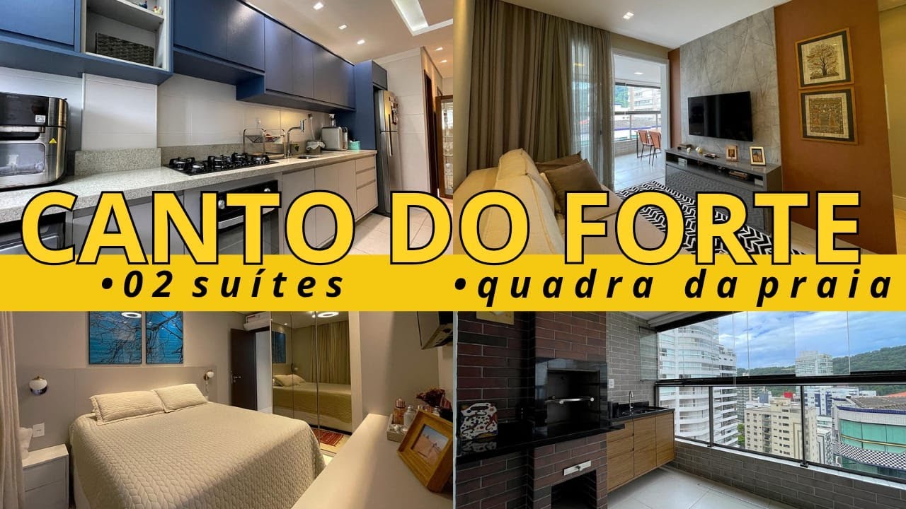 😍 Apartamento em Praia Grande no Canto do Forte